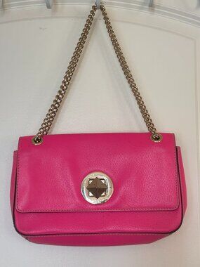 Kate Spade New York Hot Pink Leather Crossbody Bag Authenticated WKRU2512